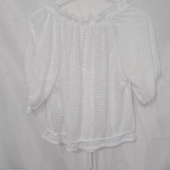 Free People White Dorothy Cinch Peasant Top❤️❤️ Sz Small - Picture 8 of 13